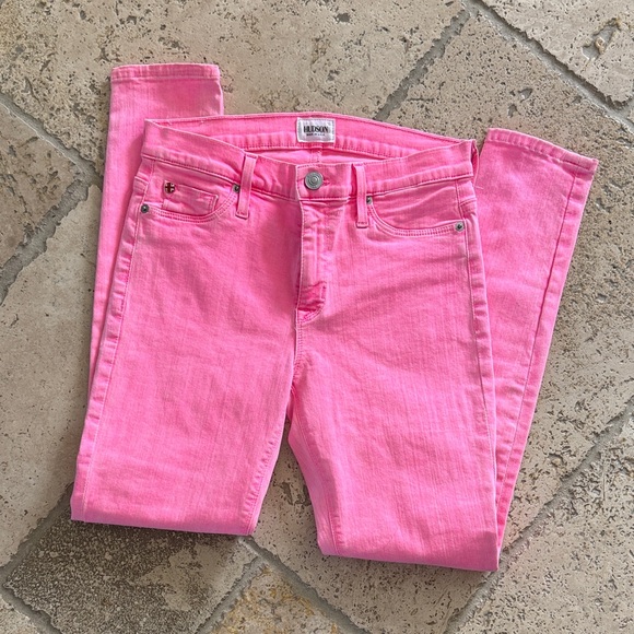 Hudson Nico Midrise Superskinny Jeans Pink Size 28 New W/ Original Waist Tag